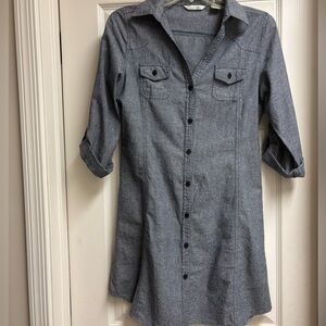 Derek Heart Charcoal Long Sleeve Dress